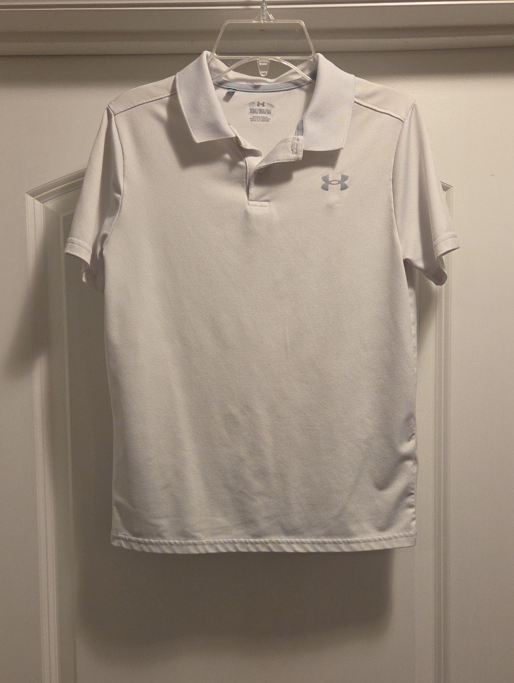 Under Armour Boys White Polo